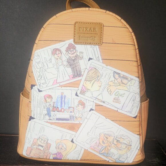 Loungefly Disney Pixar Up Carl & Ellie photos Mini backpack - Picture 1 of 2